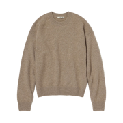 (W) Auralee Baby Cashmere Knit P/O Natural Brown - 24AW