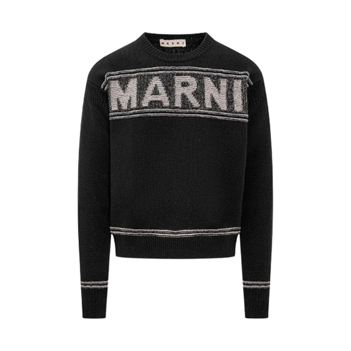 GCMG0293Q1-UFH947-00N99 Marni Fisherman's Logo Knit Black