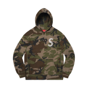 Supreme Swarovski S Logo Hooded Sweatshirt Woodland Camo - 21SS
