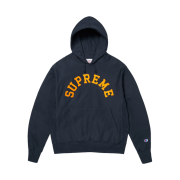Supreme x Champion Hooded Sweatshirt Navy - 25SS