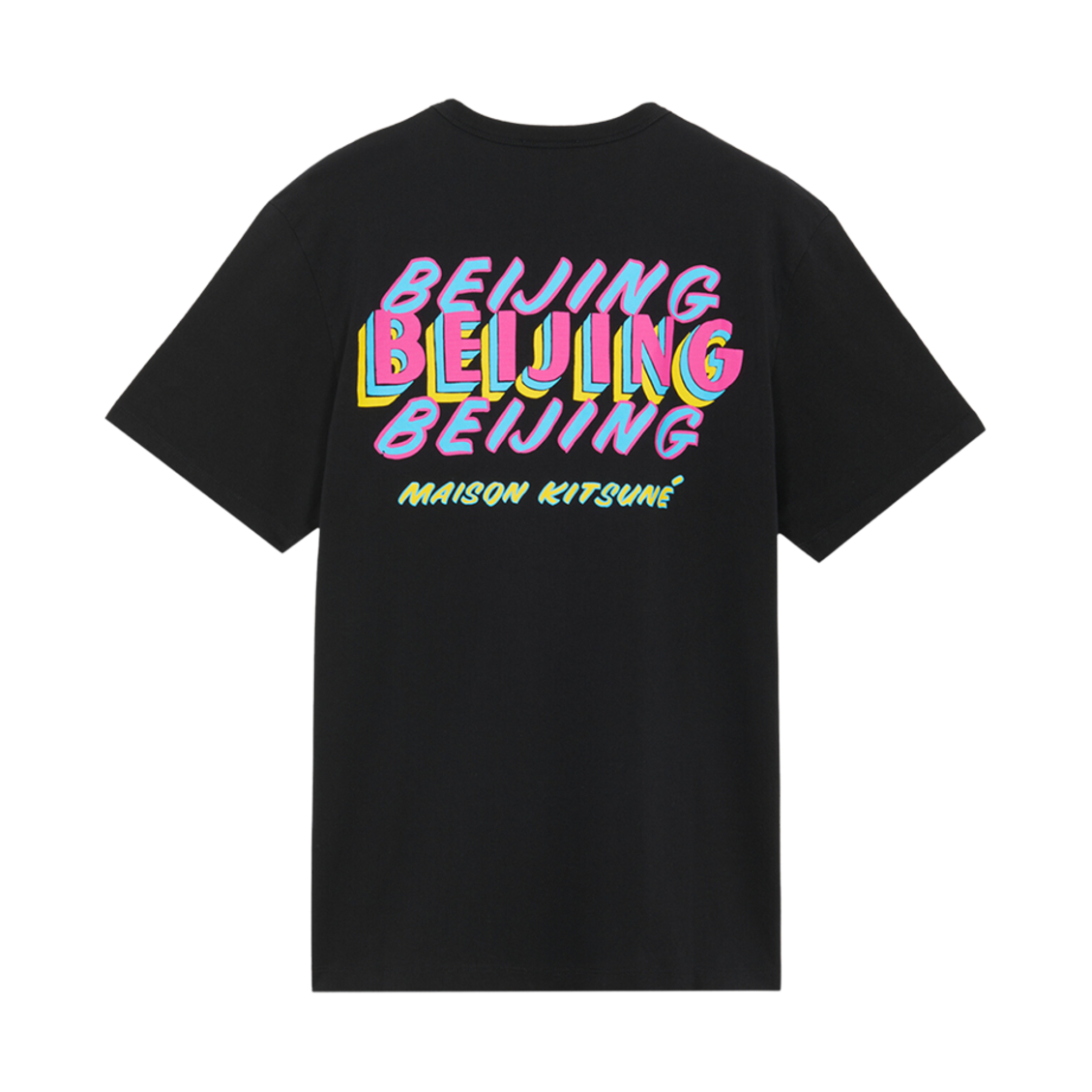 메종 키츠네 베이징 벤 클레베이 클래식 티셔츠 블랙(Maison Kitsune Beijing Ben Klevay Classic T-Shirt Black) - 1