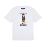 Barbour x Maison Kitsune Beaufort Fox T-Shirt White