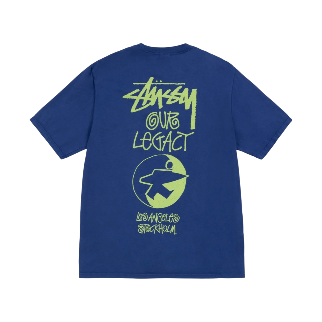 스투시 x 아워레가시 서프맨 피그먼트 다이드 티셔츠 블루베리(Stussy x Our Legacy Surfman Pigment Dyed T-Shirt Blueberry)