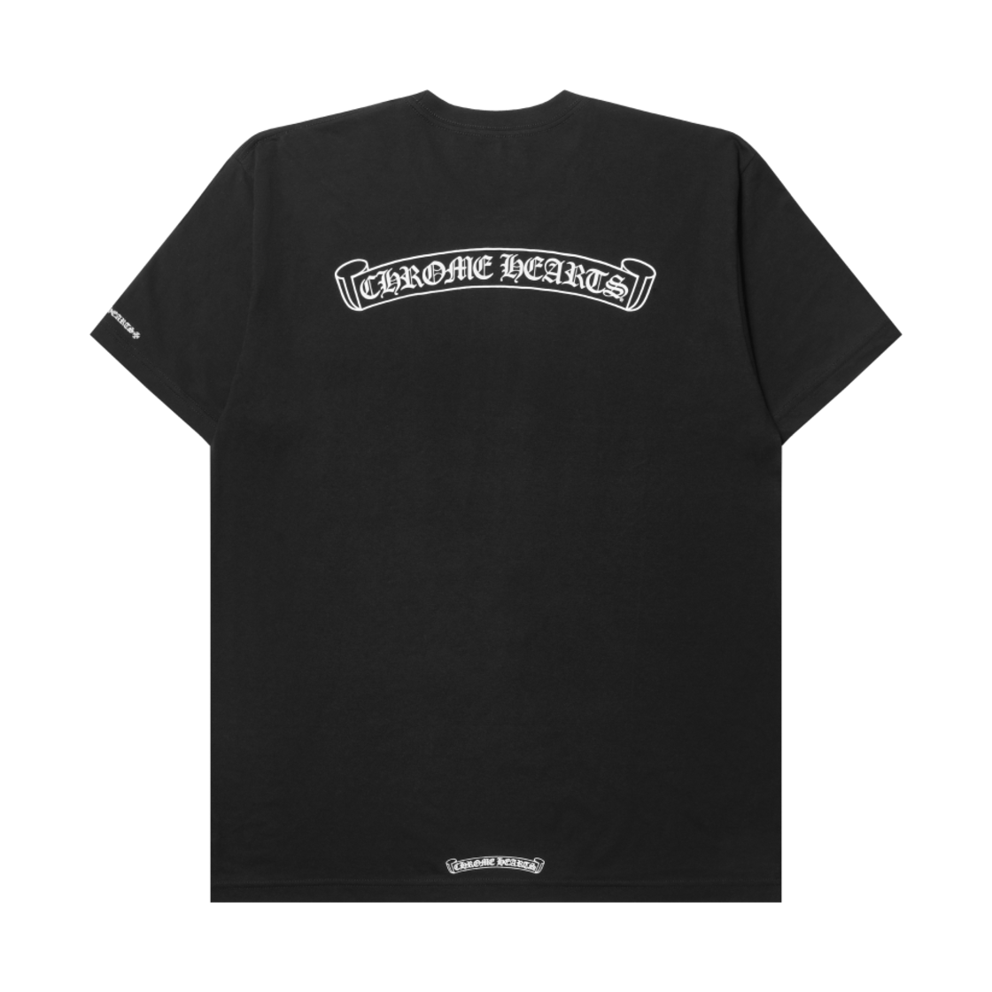 크롬하츠 스크롤 로고 티셔츠 블랙(Chrome Hearts Scroll Logo T-Shirt Black)