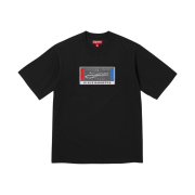 Supreme Intarsia Label S/S Top Black - 24SS