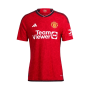 Adidas Manchester United 2023/24 Home Authentic Jersey Team Collegiate Red - US Sizing (Non Marking Ver.)