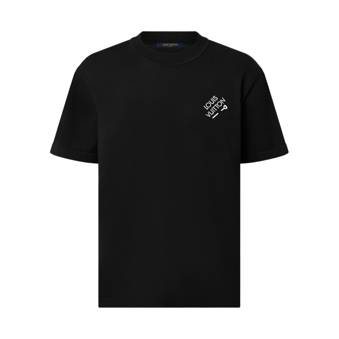 루이비통 시그니처 숏슬리브 티셔츠 블랙(Louis Vuitton Signature Short Sleeved T-Shirt Black)