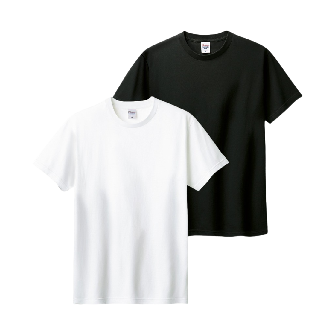 프린트스타 베이직 라운드 티셔츠 화이트 블랙 (2팩)(Printstar Basic Round T-Shirt White Black (2Pack))