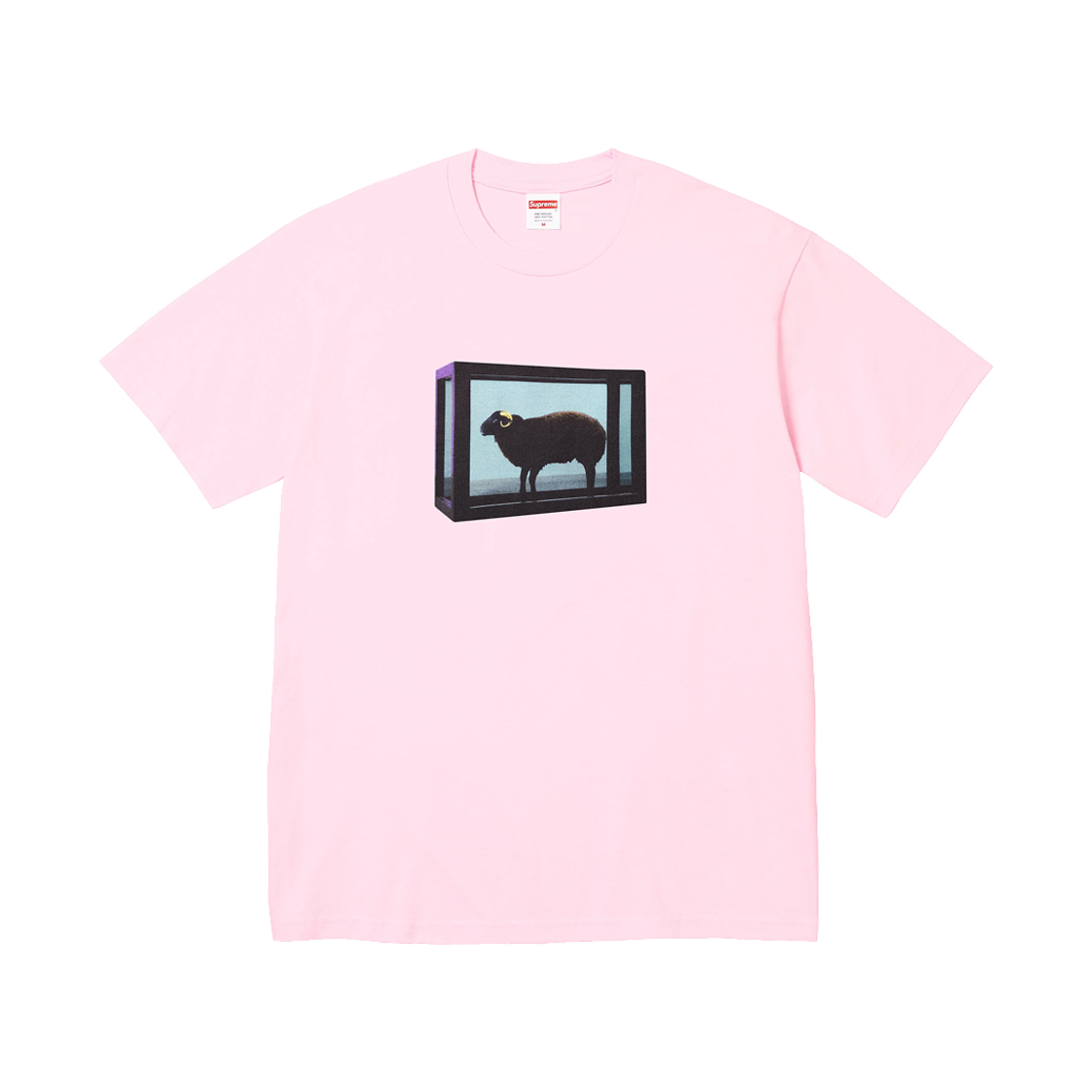 슈프림 x 데미안 허스트 티셔츠 라이트 핑크 - 25SS