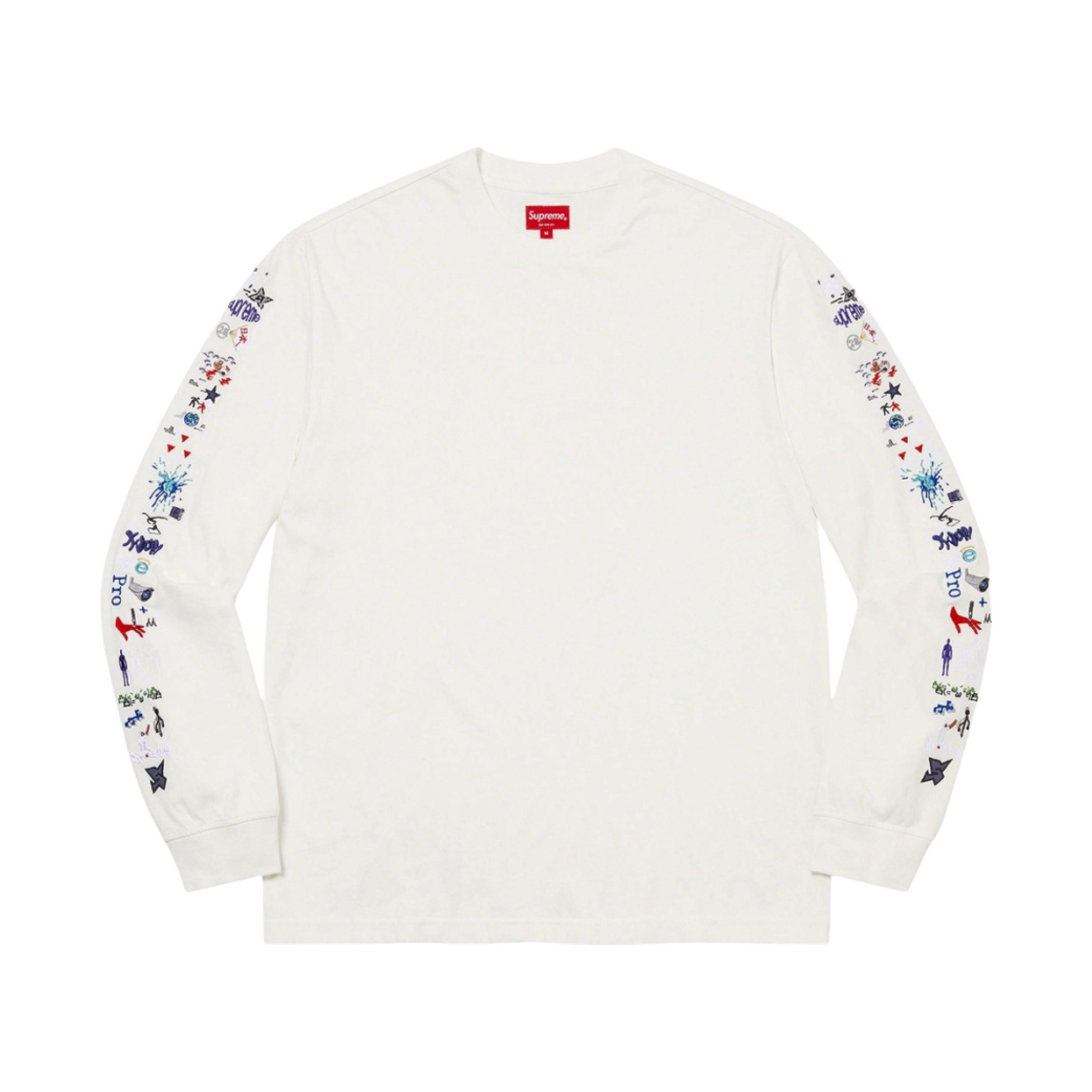 슈프림 아오이 아이콘즈 롱슬리브 탑 화이트 - 23SS(Supreme Aoi Icons L/S Top White - 23SS) - 1