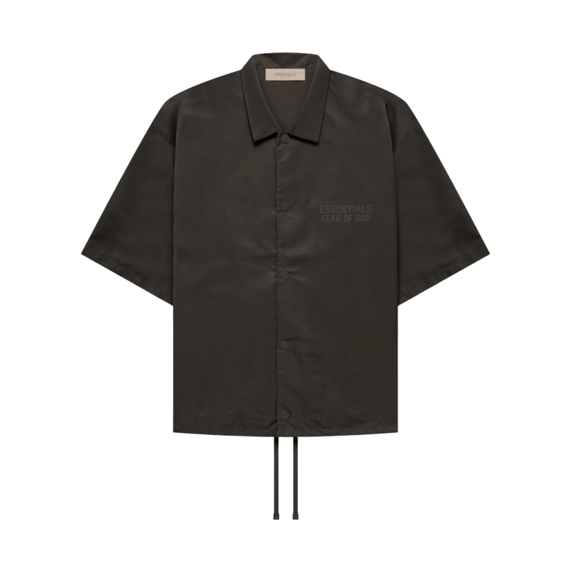 에센셜 숏슬리브 나일론 셔츠 오프 블랙 - 22FW(Essentials Short Sleeve Nylon Shirt Off Black - 22FW) - 1