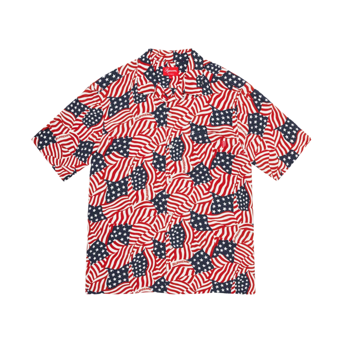 - Supreme Flags Rayon S/S Shirt Flags - 20SS