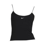 (W) Nike Sportswear Chill Knit Tight Cami Tank Top Black Sail - Asia