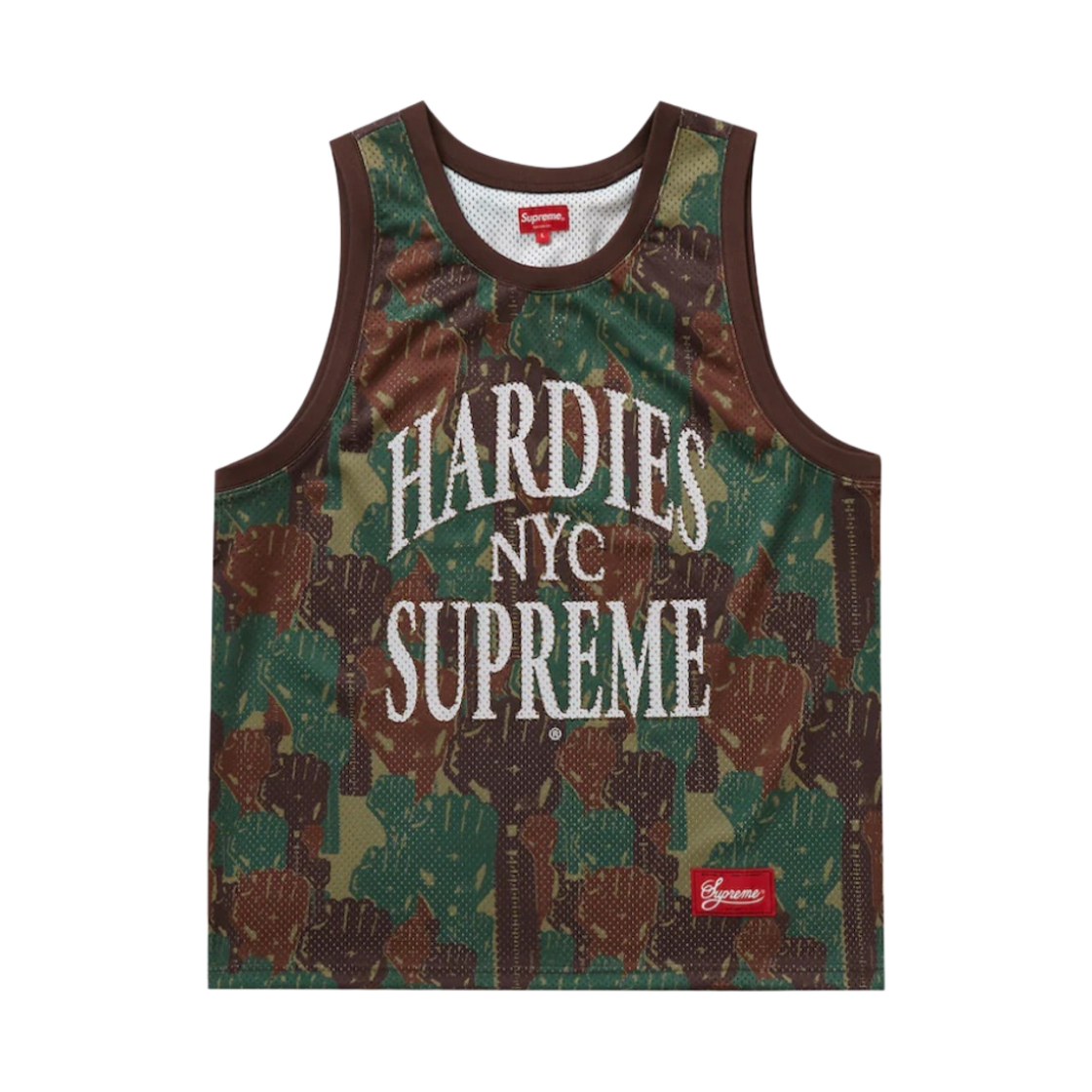- Supreme x Hardies Camo Basketball Jersey Green - 23SS