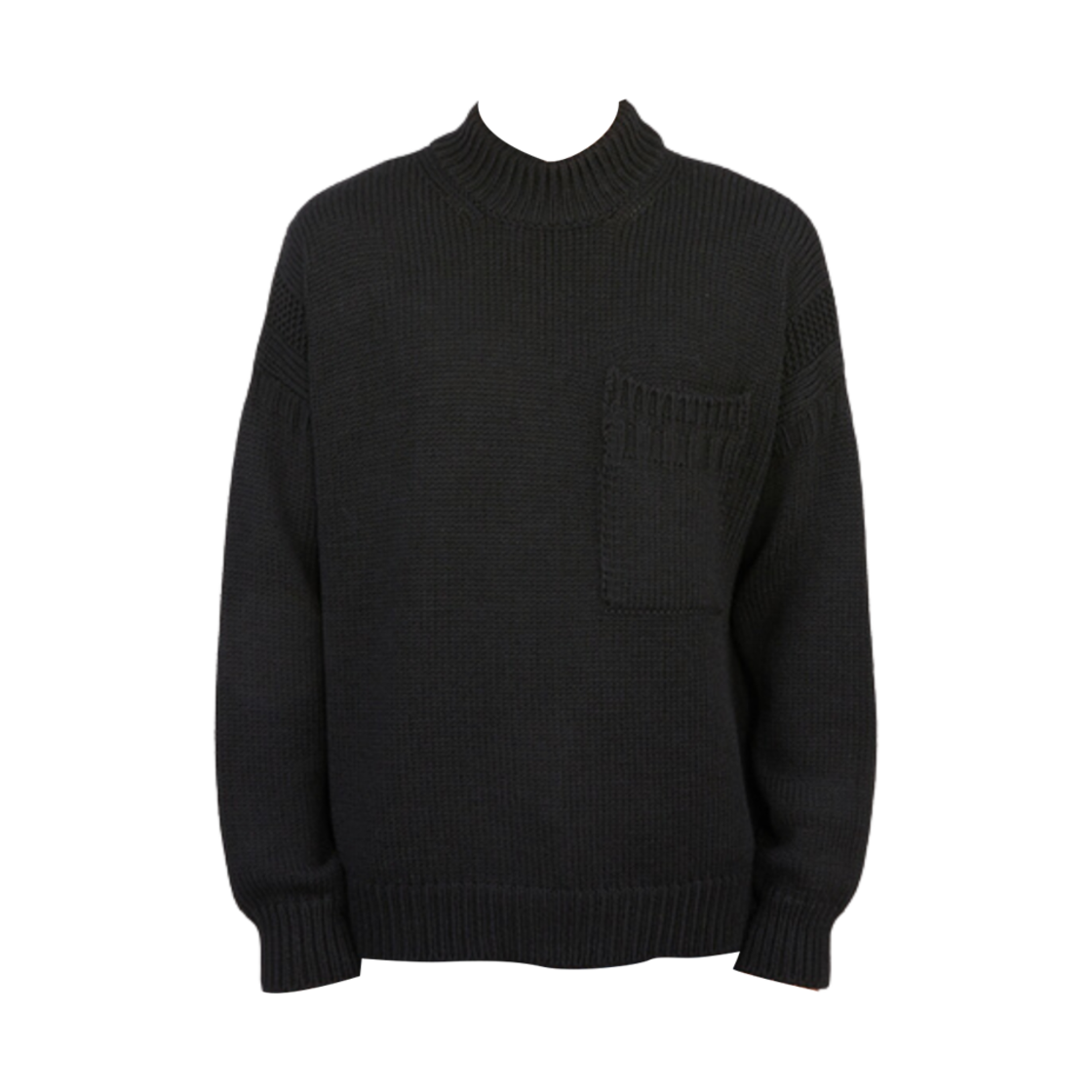텐씨 울 하이넥 니트 블랙(Ten C Wool High Neck Knit Black)