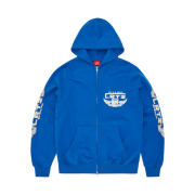 Corteiz Gasolina Double Zip Hoodie Royal Blue