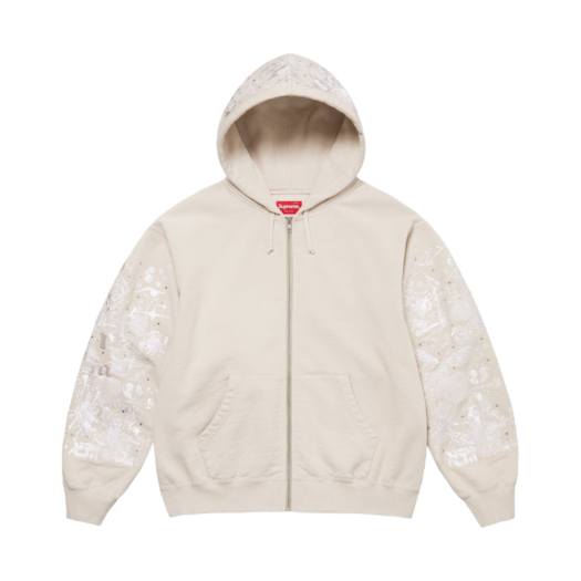 Supreme Aoi Zip Up Hooded Sweatshirt Natural - 24SS