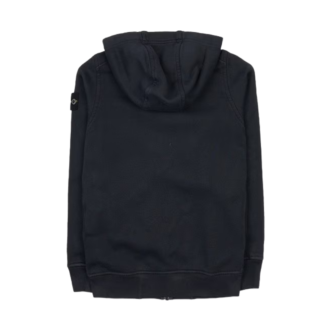 (키즈) 스톤 아일랜드 61241 와펜 로고 집업 후드 블랙 - 23FW((Kids) Stone Island 61241 Wappen Logo Zip Up Hooded Black - 23FW) - 2