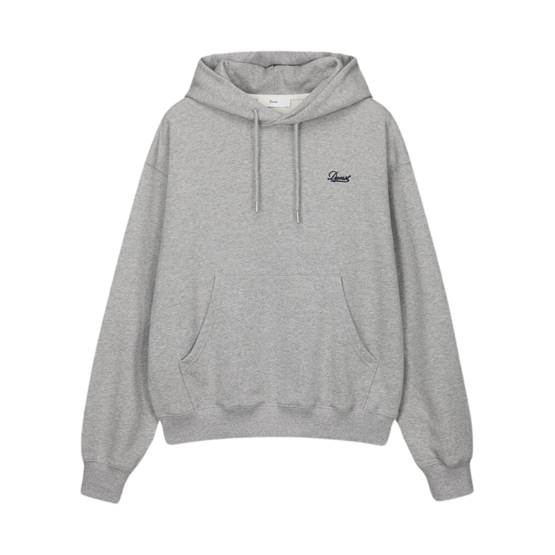 던스트 클래식 스몰 로고 후드 멜란지 그레이(Dunst Classic Small Logo Hoodie Melange Grey)