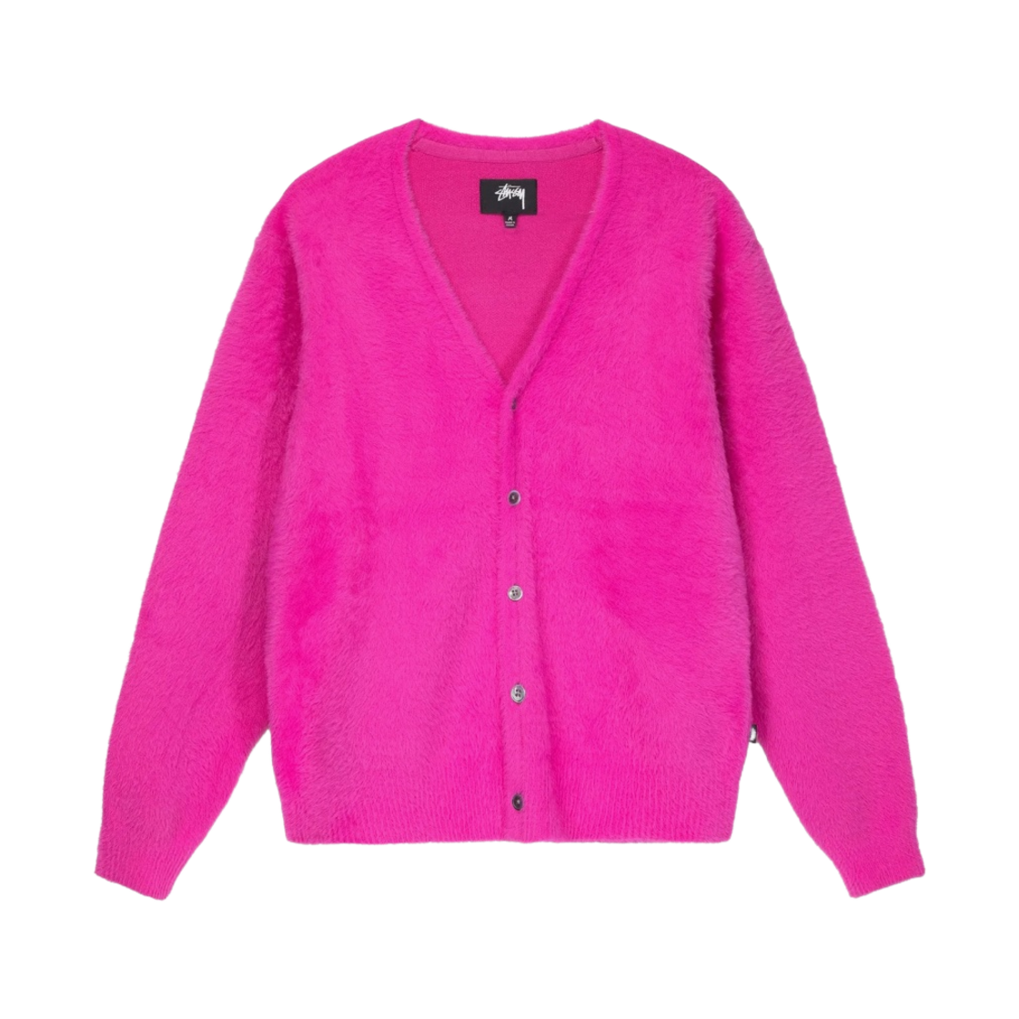 스투시 쉐기 가디건 푸시아