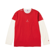 Supreme x Stone Island L/S Top Red - 23FW
