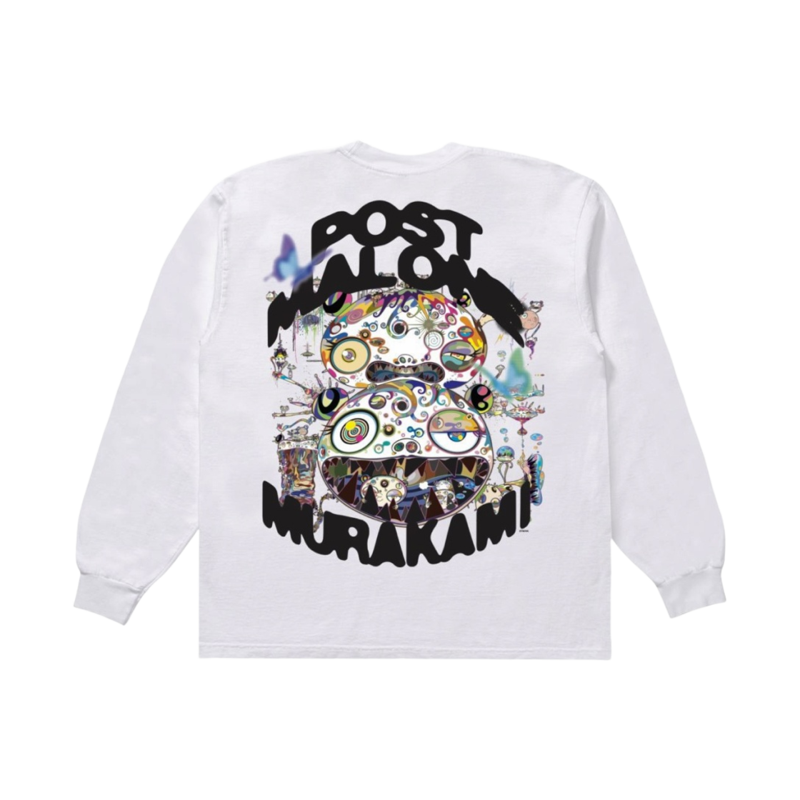 카이카이 키키 x 포스트 말론 추즈 유어 사이드 롱슬리브 티셔츠 화이트(Kaikai Kiki x Post Malone Choose Your Side Long Sleeve T-Shirt White)