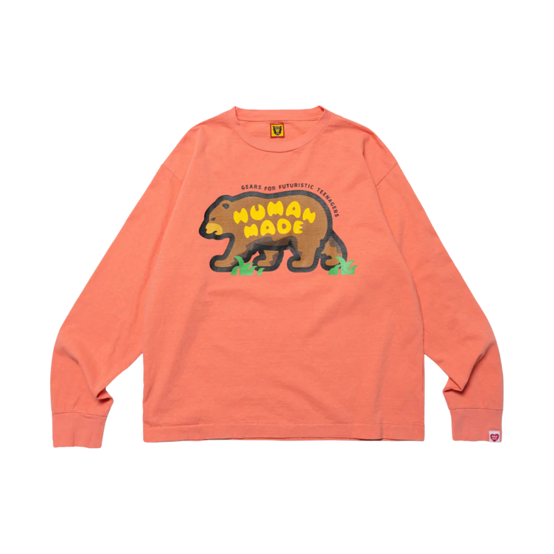 휴먼 메이드 그래픽 롱슬리브 티셔츠 #1 핑크