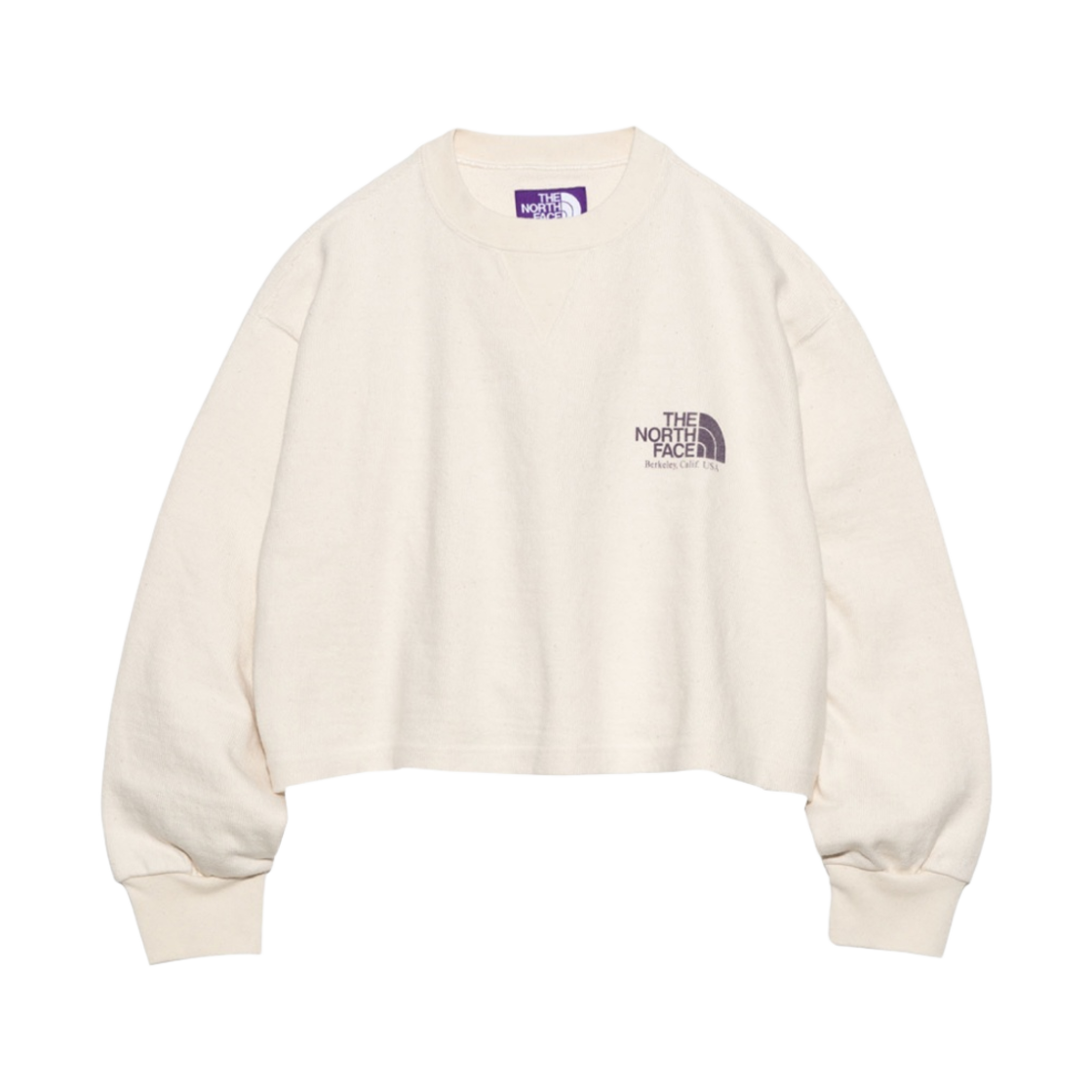 NTW3406N (W) The North Face Purple Label Field Cropped Graphic T-Shirt Ivory