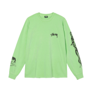 Stussy Venus Pigment Dyed LS T-Shirt Green