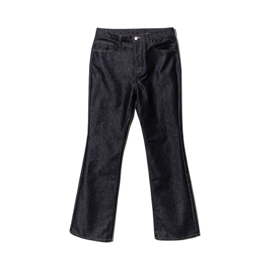 펀치 드렁크 파티즈 백킹 파티즈 로우 플레어 진 다크 인디고(Punch Drunk Parties Backing Parties Raw Flare Jeans Dark Indigo)