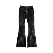 Undermycar Glacial Velvetin Flared Jeans Black - 24FW