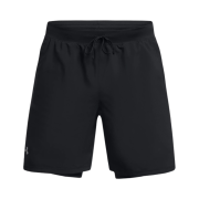 Under Armour Launch 2-in-1 7 Inch Shorts Black Reflective