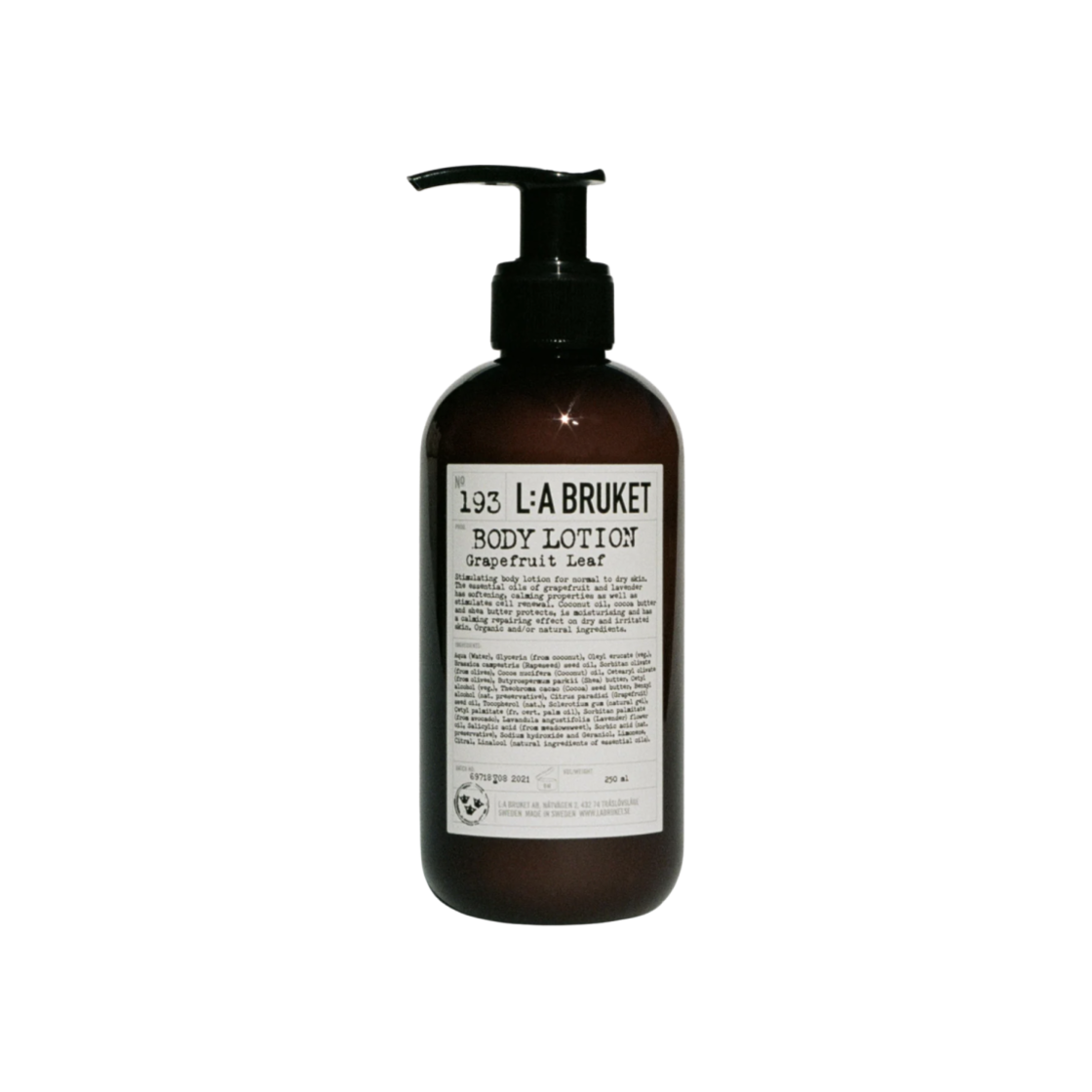 라부르켓 바디 로션 193 그레이프푸룻 리프 240ml(L:a Bruket Body Lotion 193 Grapefruit Leaf 240ml)