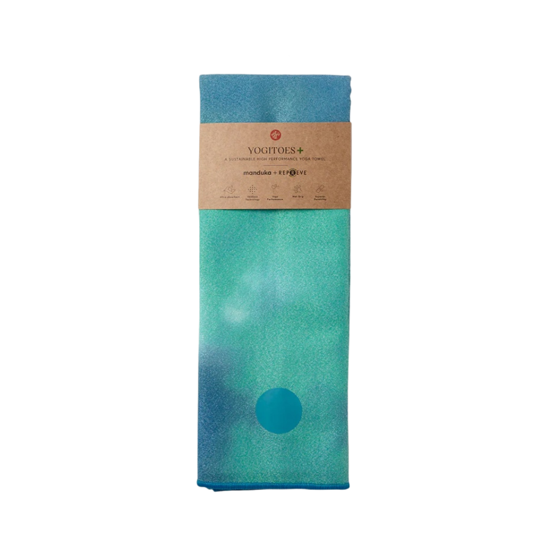 만두카 요기토즈 V.3.0 리프리브 요가 매트 타월 리도 스카이(Manduka Yogitoes V.3.0 Repreve Yoga Mat Towel Rido Sky) - 2