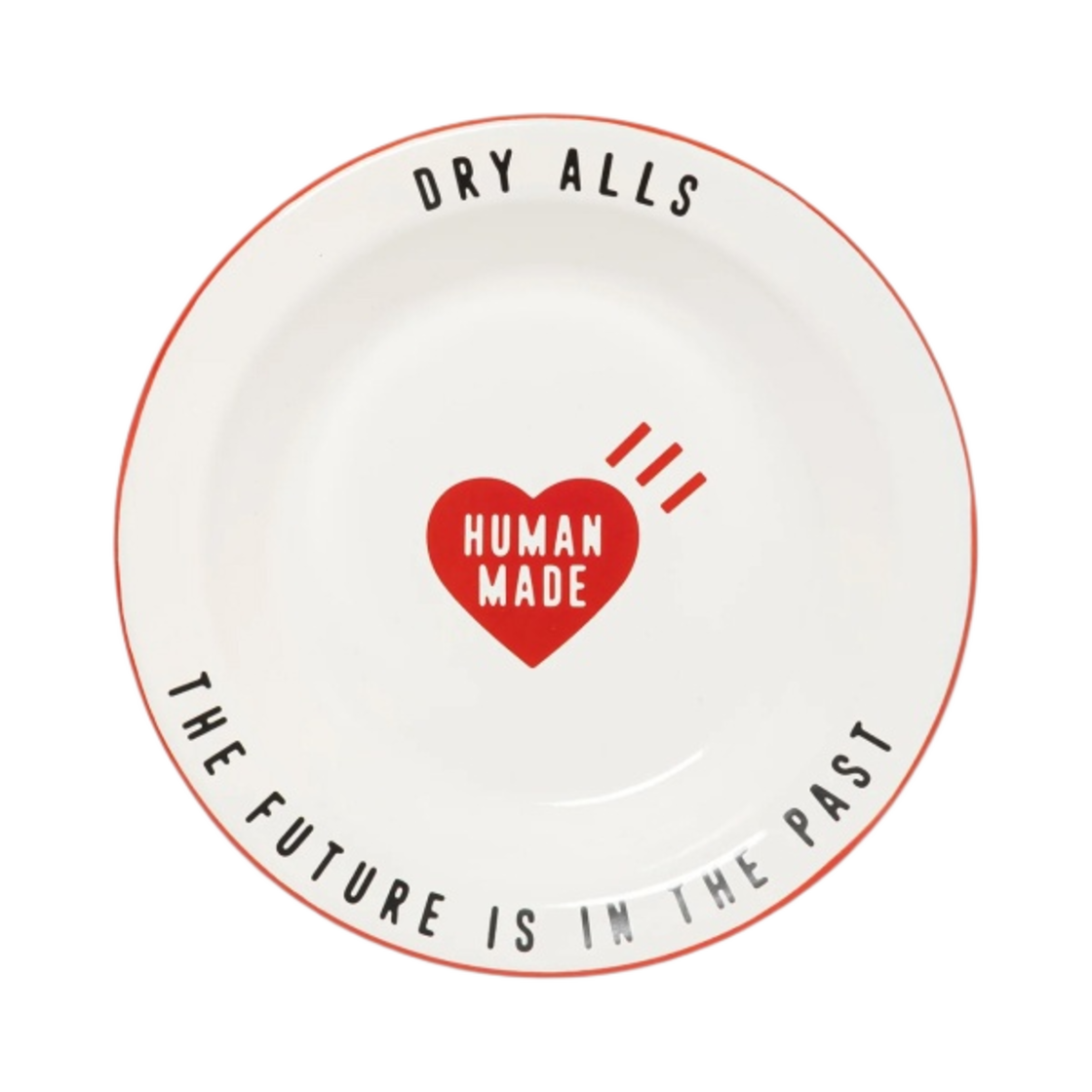 HM27GD157 Human Made Enamel Plate 180mm Red