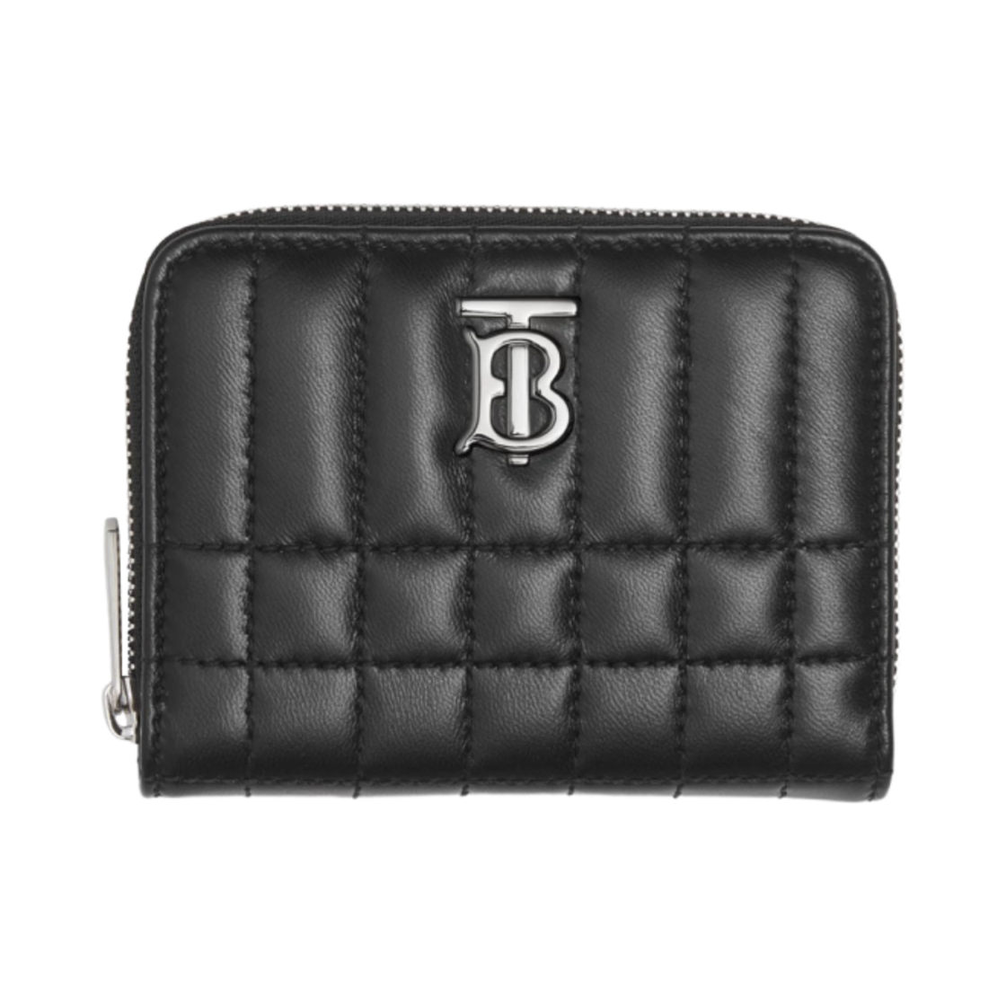 버버리 퀼티드 레더 롤라 지퍼 지갑 블랙(Burberry Quilted Leather Lola Zip Wallet Black) - 1