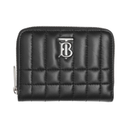 Burberry Quilted Leather Lola Zip Wallet Black