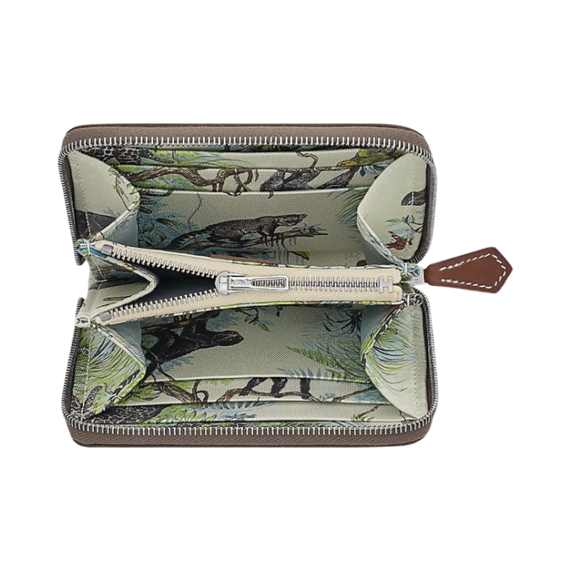 에르메스 실크인 컴팩트 지갑 앱송 & 팔라듐 하드웨어 에뚜쁘 나타(Hermes Silk'In Compact Wallet Epsom & Palladium Etoupe Nata) - 2