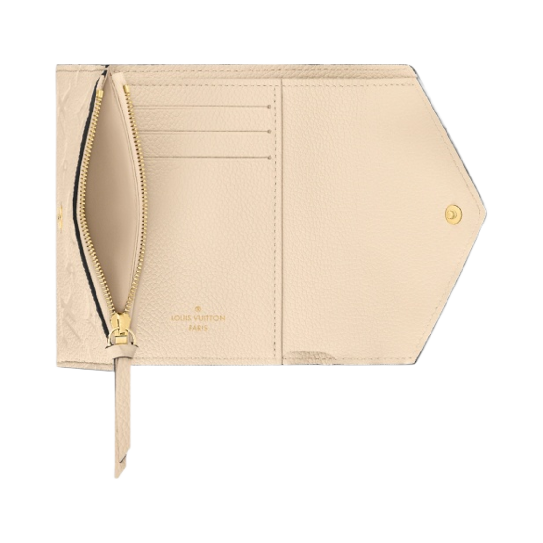 루이비통 빅토린 월렛 모노그램 앙프렝뜨 크림(Louis Vuitton Victorine Wallet Monogram Empreinte Cream) - 4