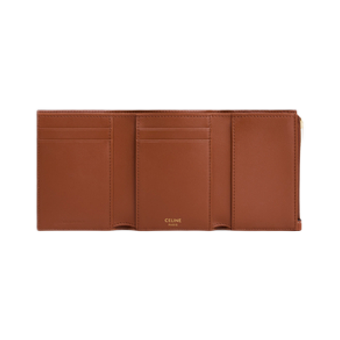 셀린느 파인 월렛 셀린느 빅투아르 서플 카프스킨 탄(Celine Fine Wallet Celine Victoire in Supple Calfskin Tan) - 3