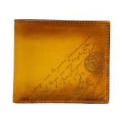Berluti Makore Scritto Leather Wallet Mimosa