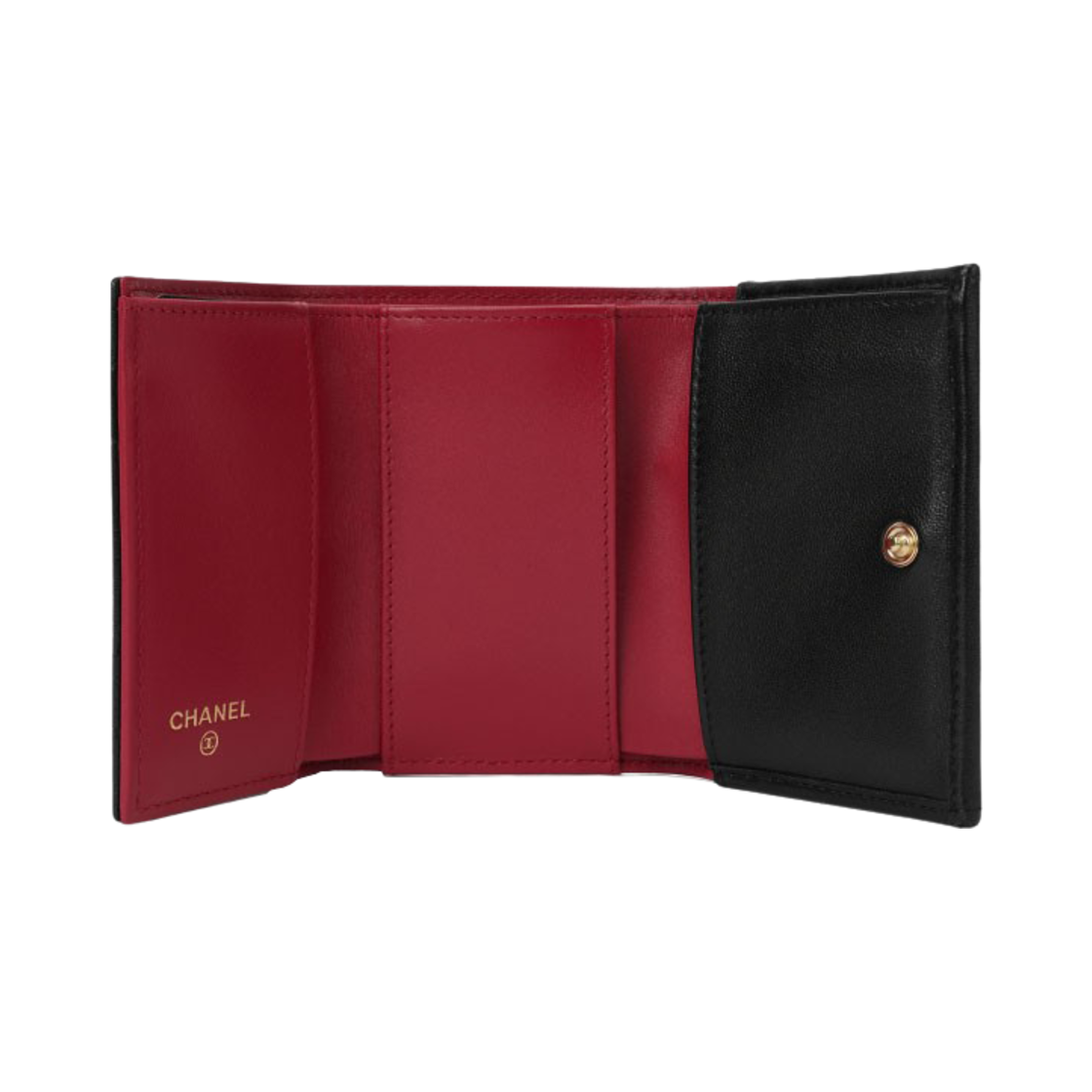 샤넬 19 스몰 플랩 지갑 램스킨 & 골드 메탈 블랙(Chanel 19 Small Flap Wallet Lambskin & Gold Black) - 2