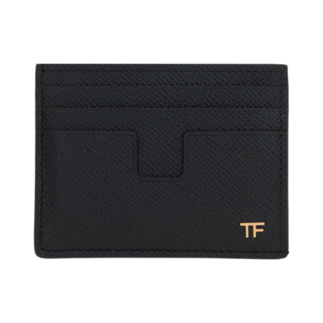 YM233-LCL081G-1N001 Tom Ford Small Grain Leather Card Holder Black