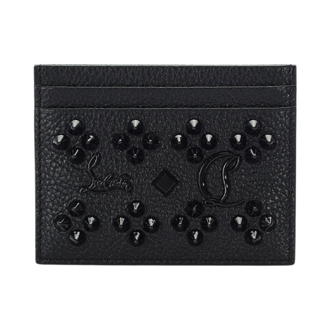 3175225B253 Christian Louboutin Kios Stud Card Holder Black