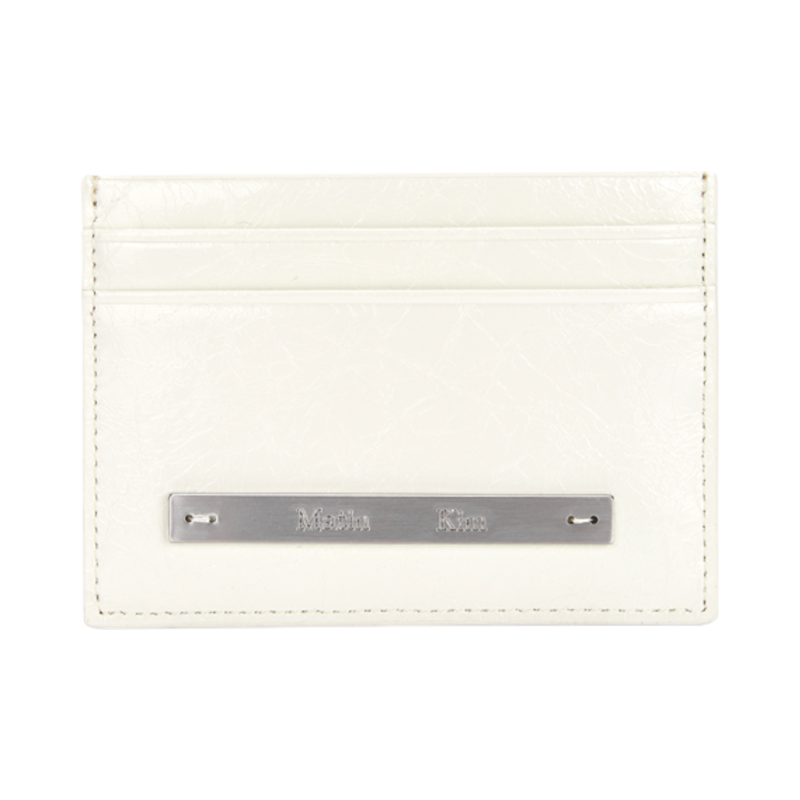 마뗑킴 글로시 카드 월렛 아이보리(Matin Kim Glossy Card Wallet Ivory)