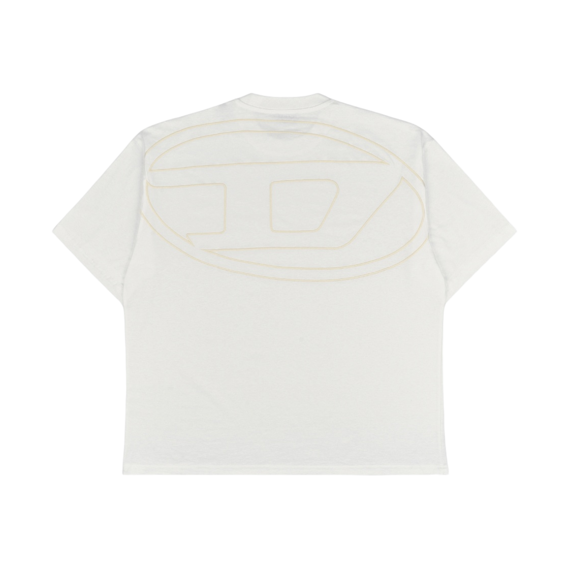 디젤 T-보기-메고발 백 맥시 D 로고 티셔츠 화이트(Diesel T-Boggy-Megoval Back Maxi D Logo T-Shirt White) - 2