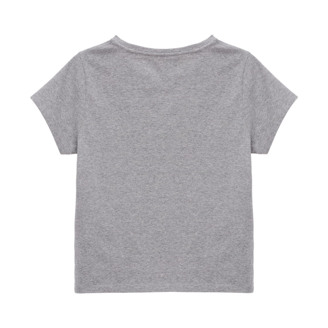 (W) 마뗑킴 써클 로고 크롭탑 그레이((W) Matin Kim Circle Logo Crop Top Grey) - 2
