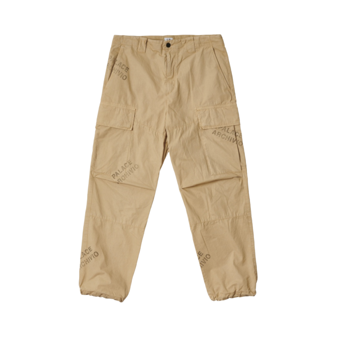 팔라스 x C.P. 컴퍼니 워시드 코튼 카고 팬츠 스톤 - 22FW(Palace x C.P. Company Washed Cotton Cargo Pants Stone - 22FW) - 1