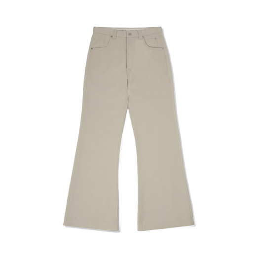 24P0000EGB STU 24 Spring Flared Cotton Pants Ivory