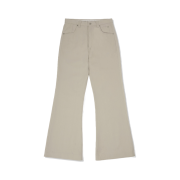 STU 24 Spring Flared Cotton Pants Ivory